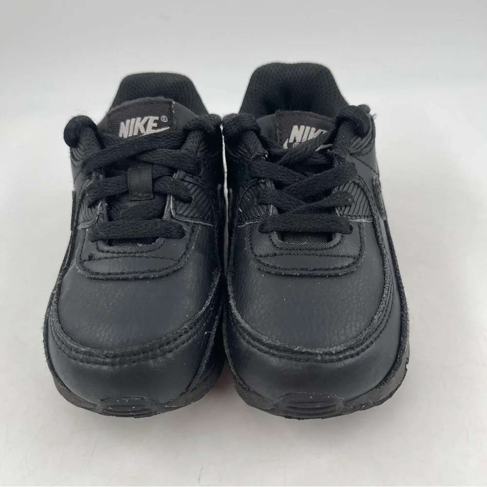 Nike Infant Air Max 90 LTR Triple Black Casual Athletic Shoes - Size 7 C